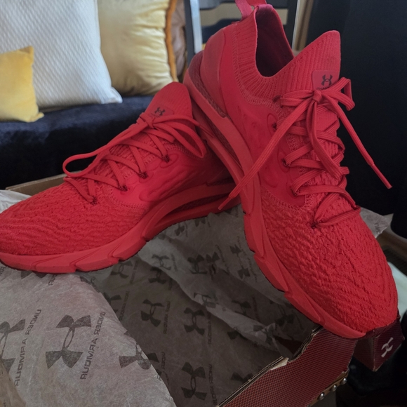 Under Armour Red Athletic Shoes - Picture 8 of 10